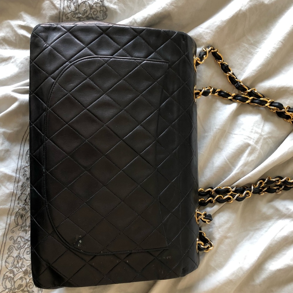 Authentic Vintage Chanel Jumbo XL flap bag - Picture 3 of 8